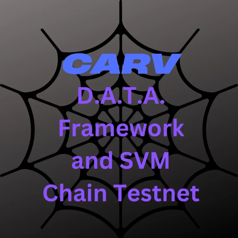 CARV D.A.T.A. Framework and svm chain Testnet