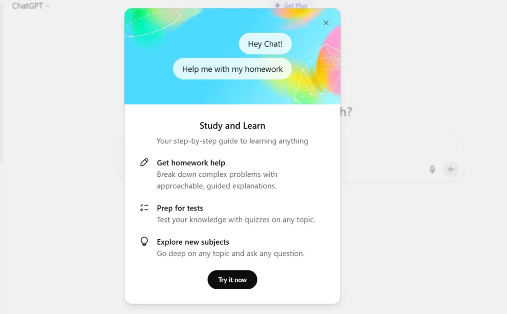 openai,chatgpt study mode,openai study mode,ChatGPT for students,study mode