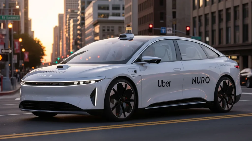 Uber’s Bold Bet Premium Lucid Robotaxis Powered by Nuro