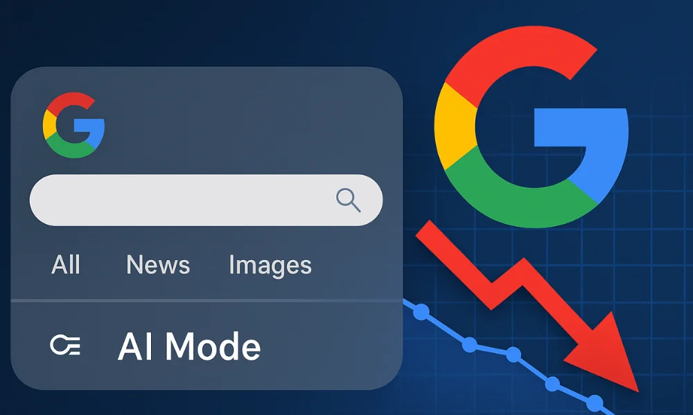 Top News Sites Hit by Traffic Crash After Google AI Mode Search Rollout