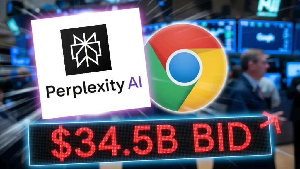 Perplexity Shocks Tech World With $34.5B Bid for Google Chrome