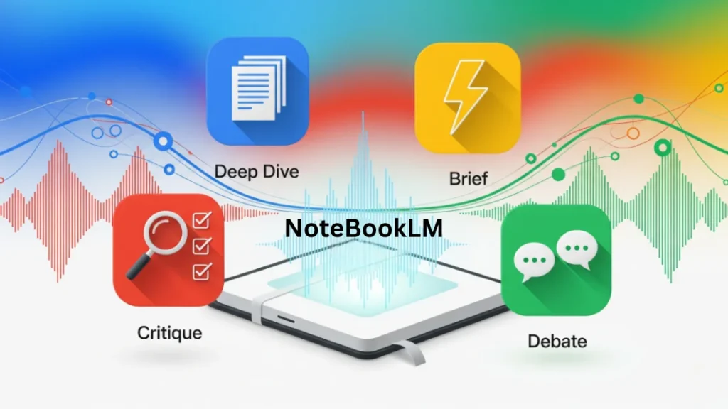 NotebookLM adds new audio formats Brief, Critique, Debate now live