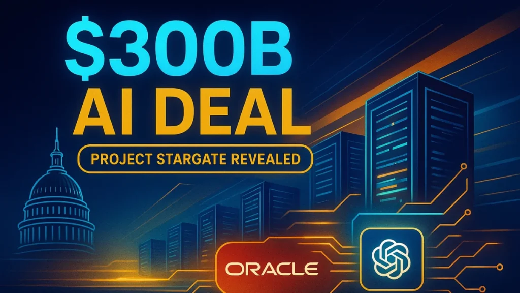 OpenAI, Oracle Sign $300B Data Center Deal with US Government, Revealed Now