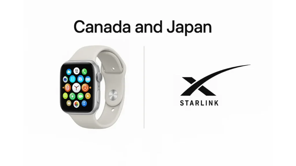 SpaceX’s Starlink Now Supports Apple Watch in Canada & Japan