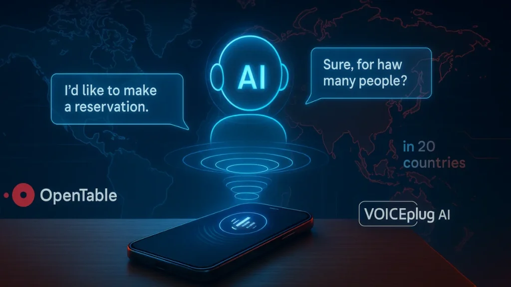 VOICEplug AI and OpenTable Roll Out a Global AI Concierge for Restaurants